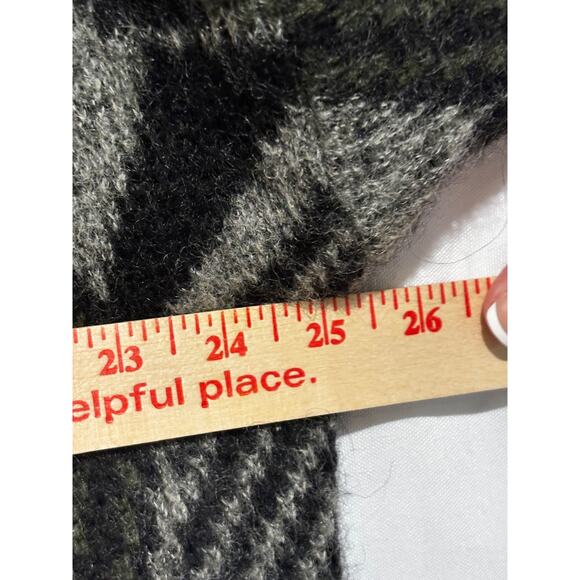 Vtg Answers By Riddles Long Cardigan Sweater Wool blend Sz L Tribal‎ Art to wear - Picture 6 of 13